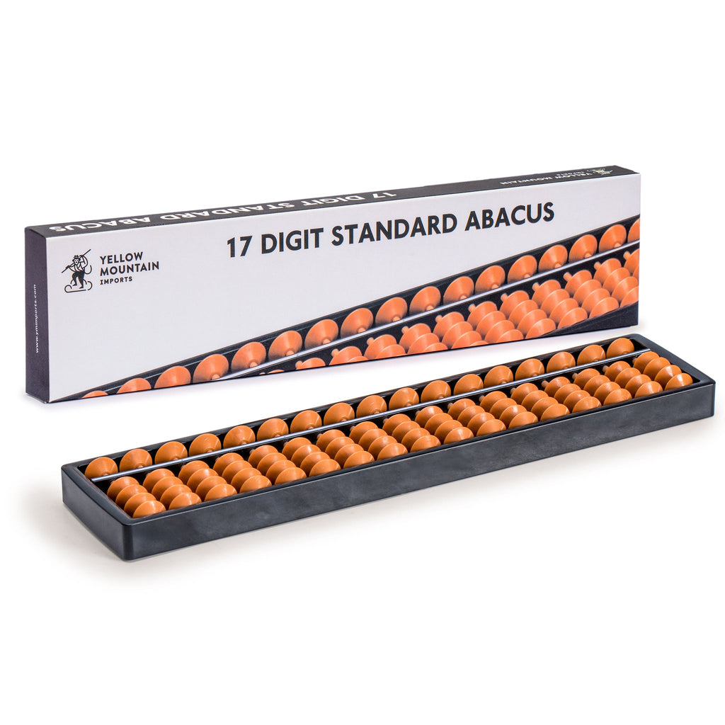 Digit Standard Abacus 10.5" - Professional 17 Column Soroban Calculator (Functional and Educational Learning Tool)-Yellow Mountain Imports-Yellow Mountain Imports