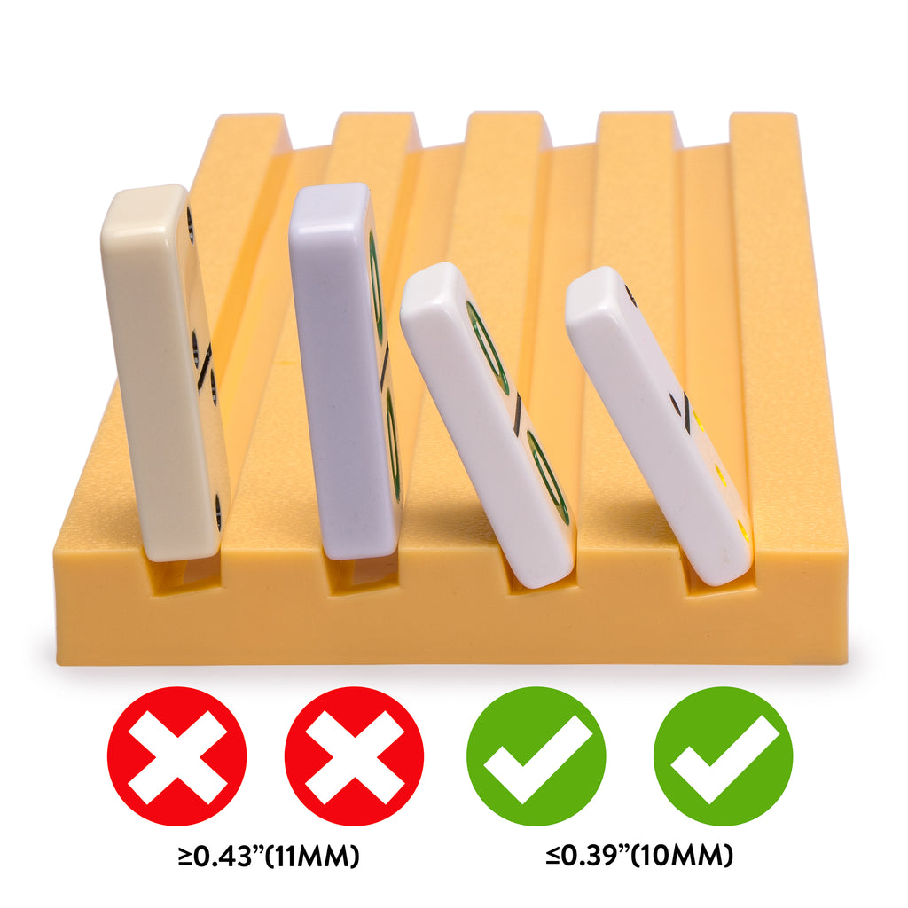 Domino Racks/Trays for Chicken Foot, Mexican Train, and Domino Games - Set of 4-Yellow Mountain Imports-Yellow Mountain Imports