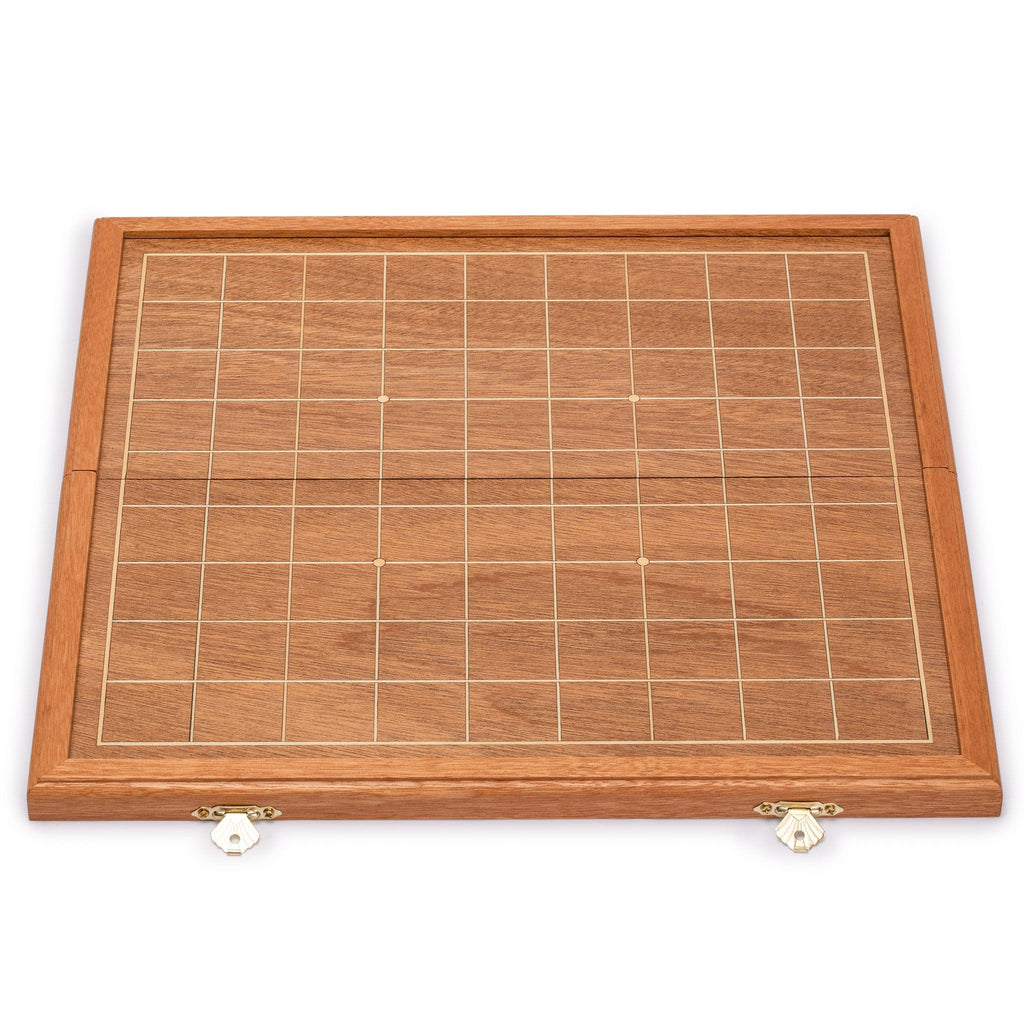 Folding Wooden Shogi Japanese Chess Game Set - 12.7"-Yellow Mountain Imports-Yellow Mountain Imports