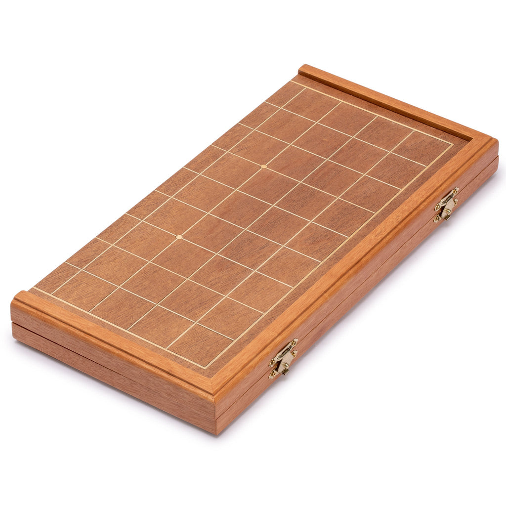 Japanese Shogi 将棋 Chess Game Board Family Set Portable Wooden Folding  Strategy