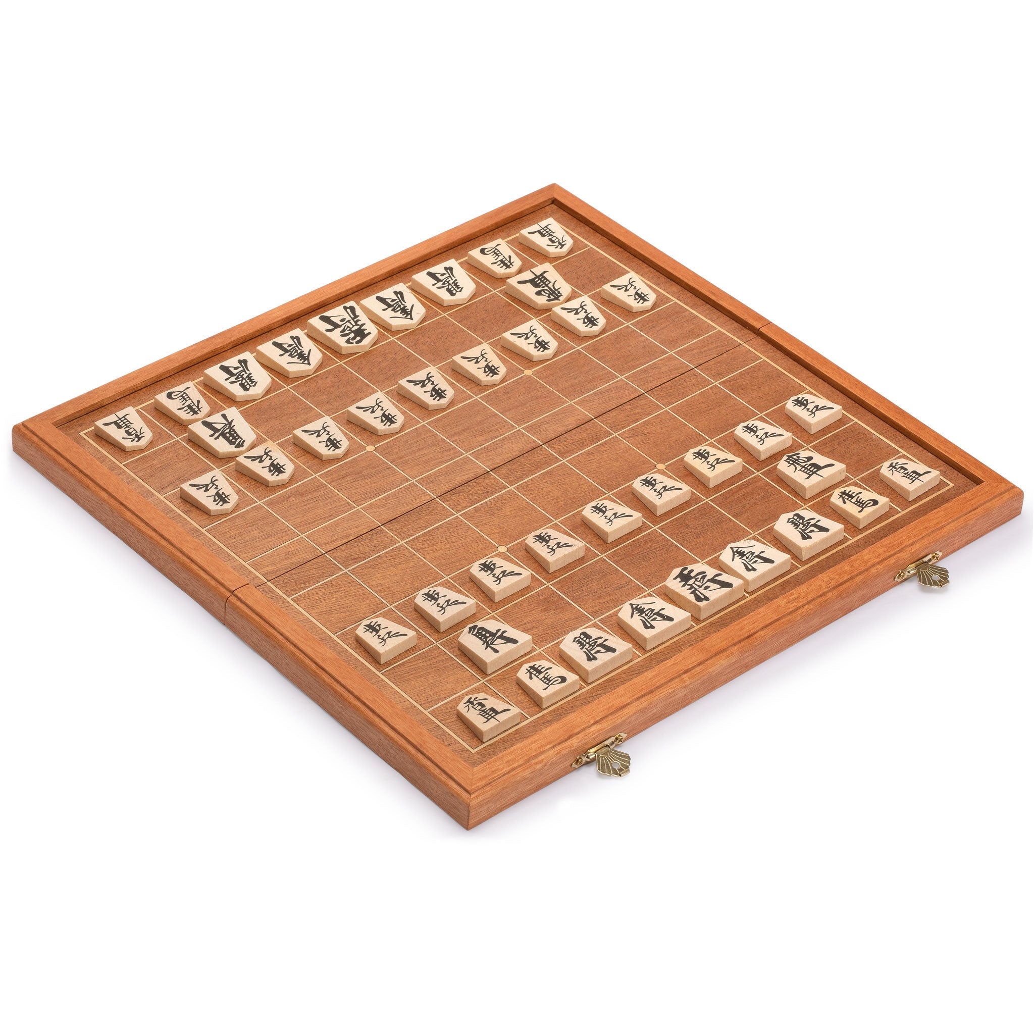 Japanese Wooden Shogi 將棋盤 Board Game Set Chess Family Portable