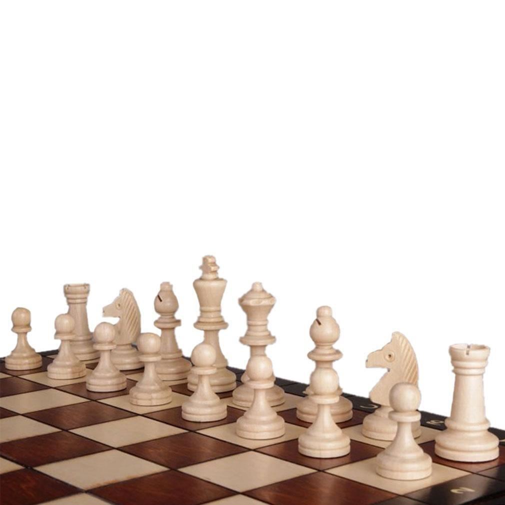 Full Sized Magnetic Wooden Portable Travel Chess Game Set - 13.75 Inches-Yellow Mountain Imports-Yellow Mountain Imports