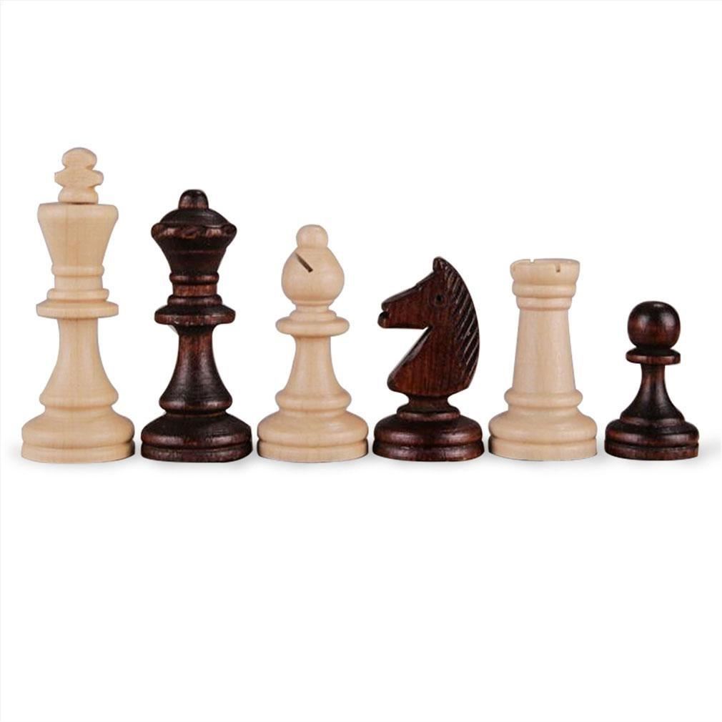 Full Sized Magnetic Wooden Portable Travel Chess Game Set - 13.75 Inches-Yellow Mountain Imports-Yellow Mountain Imports