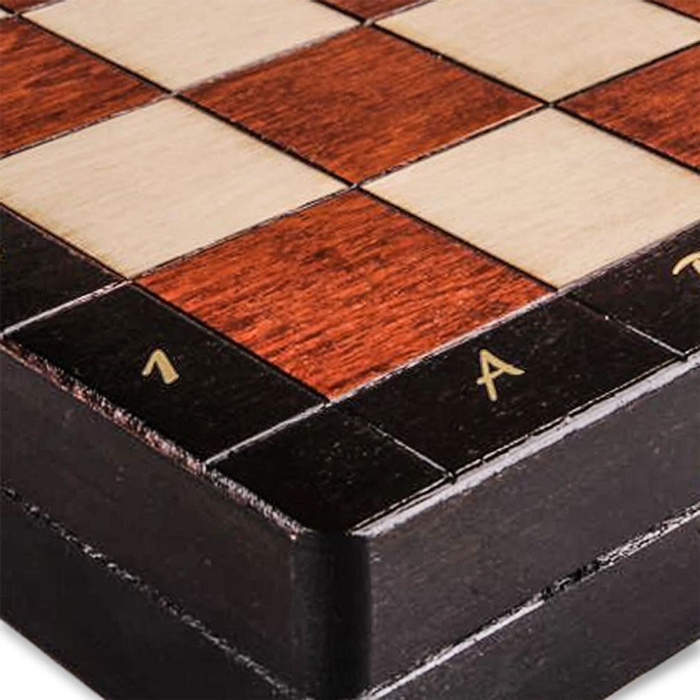 Full Sized Magnetic Wooden Portable Travel Chess Game Set - 13.75 Inches-Yellow Mountain Imports-Yellow Mountain Imports