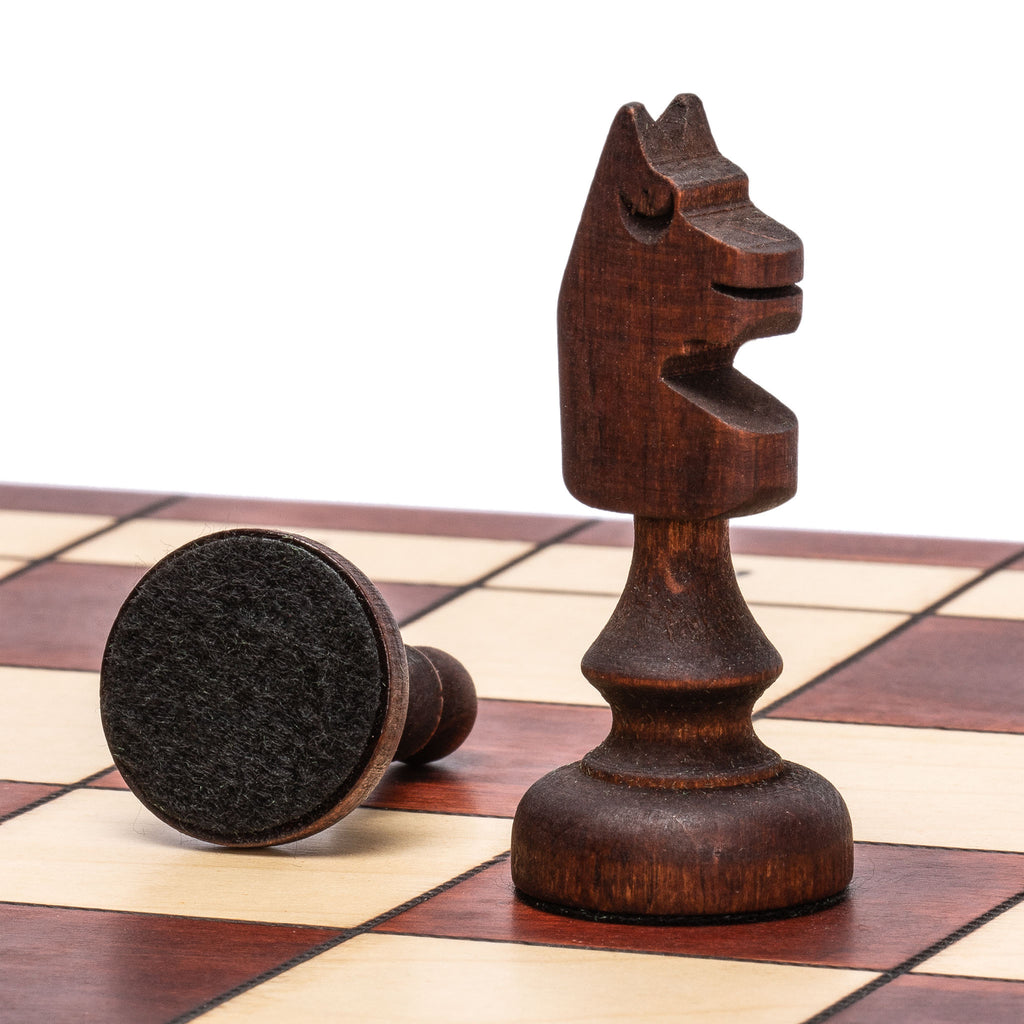 Full Sized Magnetic Wooden Portable Travel Chess Game Set - 15"-Yellow Mountain Imports-Yellow Mountain Imports