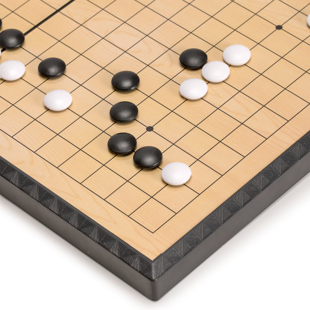 Go and Xiangqi Travel Combo – 11” Magnetic 19x19 Go Game Set and 12.8” Magnetic Chinese Chess (Xiangqi) Set-Yellow Mountain Imports-Yellow Mountain Imports