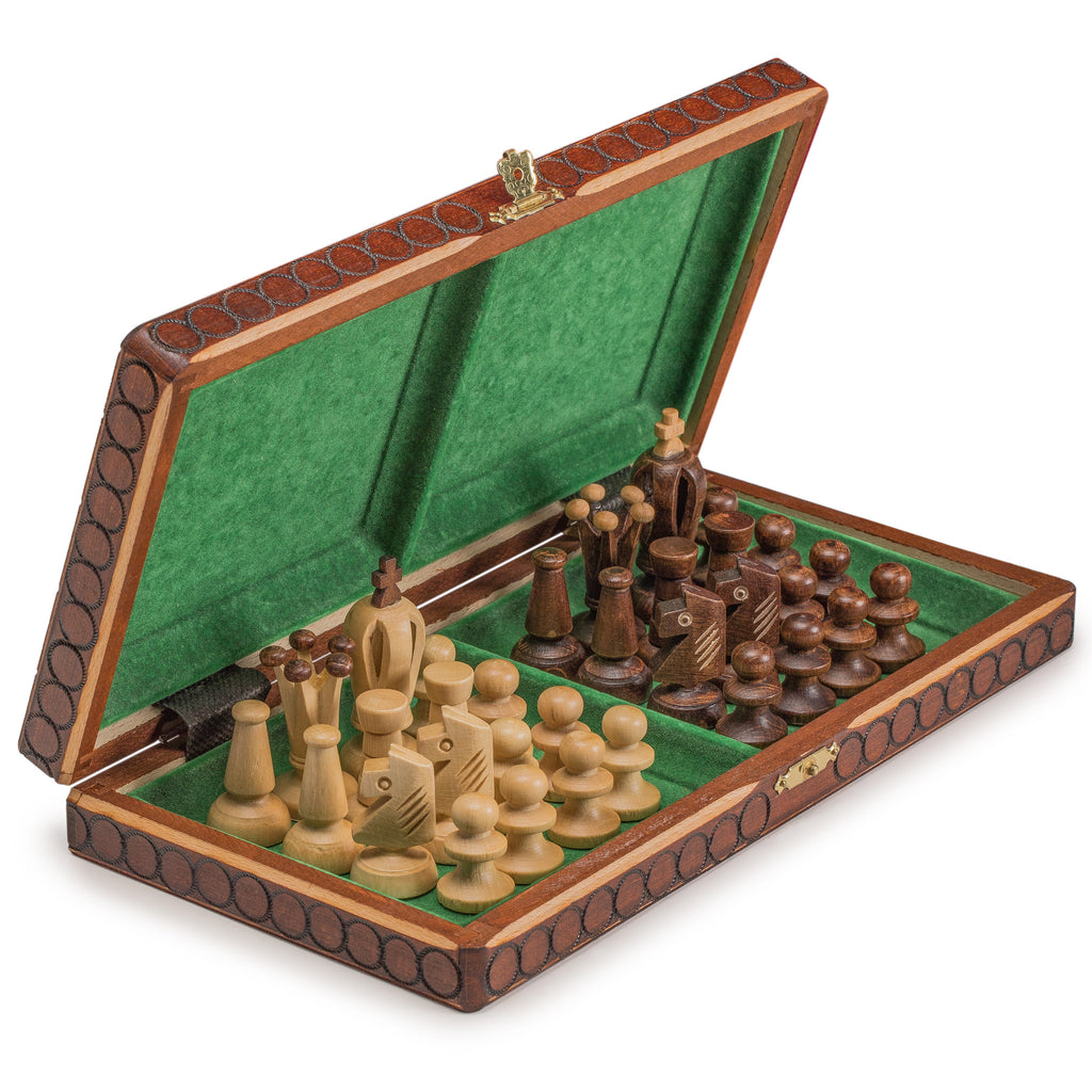 Handmade European Wooden Chess Set - Royal 30 - with 11.75" Board-Yellow Mountain Imports-Yellow Mountain Imports
