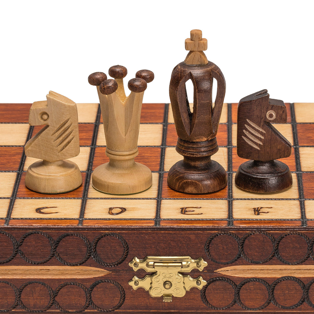 Handmade European Wooden Chess Set - Royal 30 - with 11.75" Board-Yellow Mountain Imports-Yellow Mountain Imports
