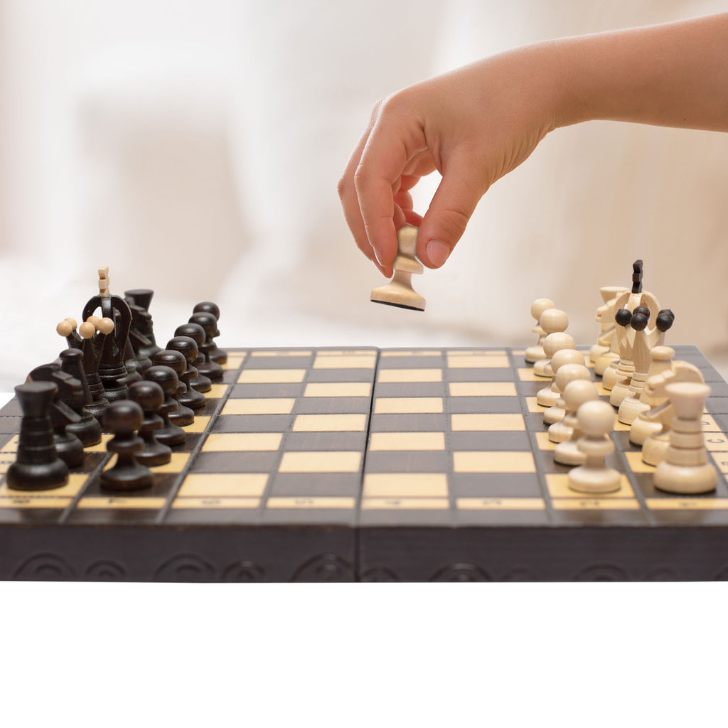 Husaria European International Chess Game Set, "King's Continental" - 13.8"-Yellow Mountain Imports-Yellow Mountain Imports
