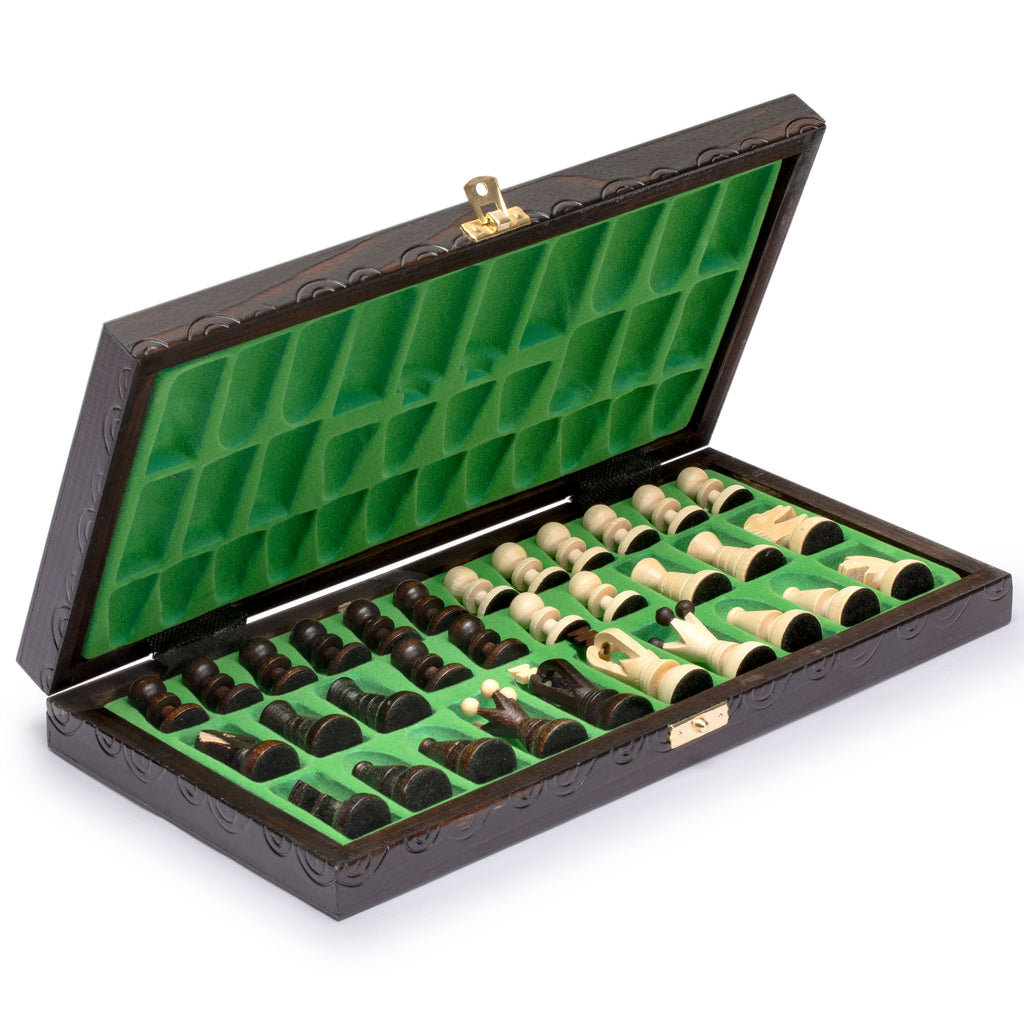 Husaria European International Chess Game Set, "King's Continental" - 13.8"-Yellow Mountain Imports-Yellow Mountain Imports