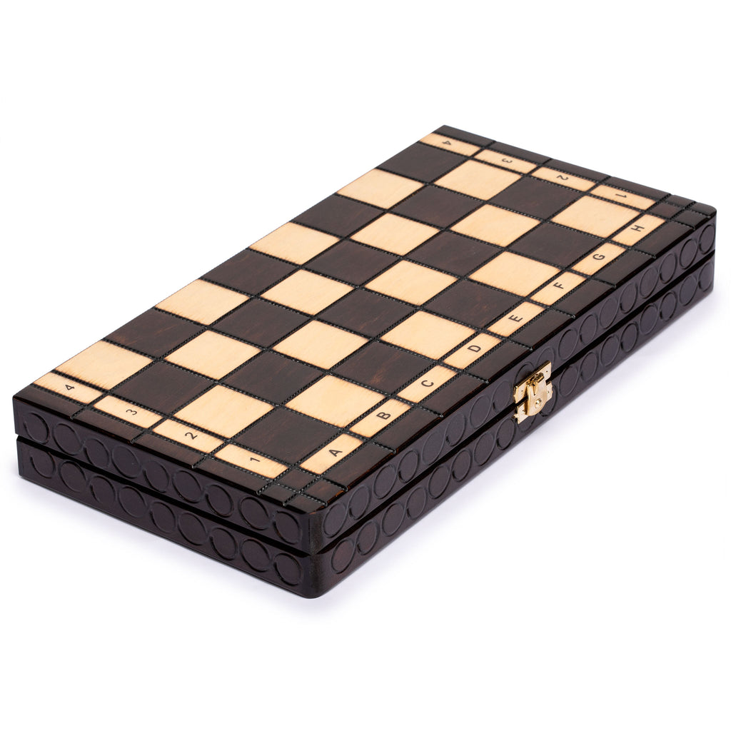 Husaria European International Chess Wooden Game Set, "King's Classic" - 13.8" Medium Size Chess Set-Husaria-Yellow Mountain Imports