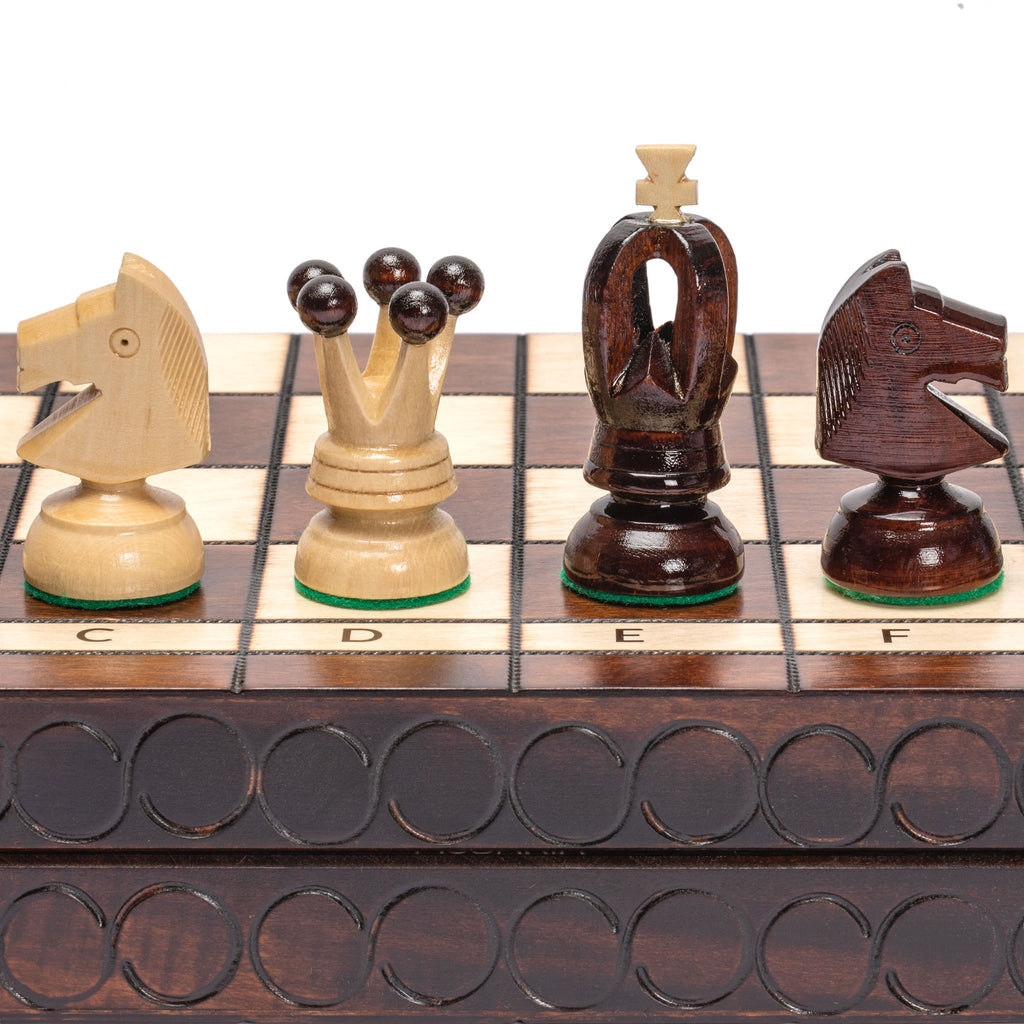 Husaria European International Chess Wooden Game Set, "King's Classic" - 18" Large Size Chess Set-Husaria-Yellow Mountain Imports