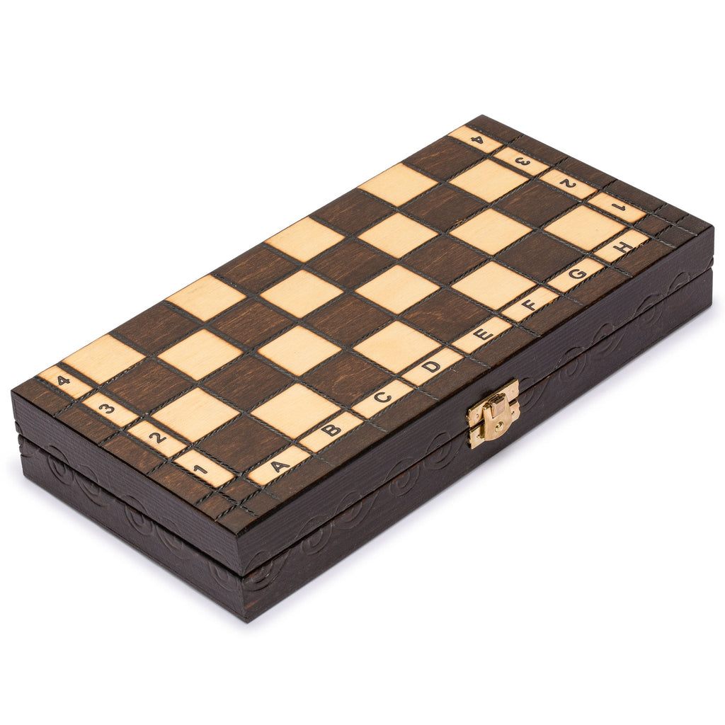 Husaria European International Chess Wooden Game Set, "King's Continental" - 11.3" Small Size Chess Set-Husaria-Yellow Mountain Imports