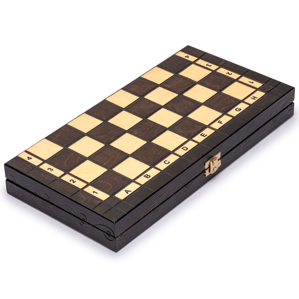 Husaria European International Chess Wooden Game Set "Regal" - 13.8" Medium Size Chess Set-Husaria-Yellow Mountain Imports