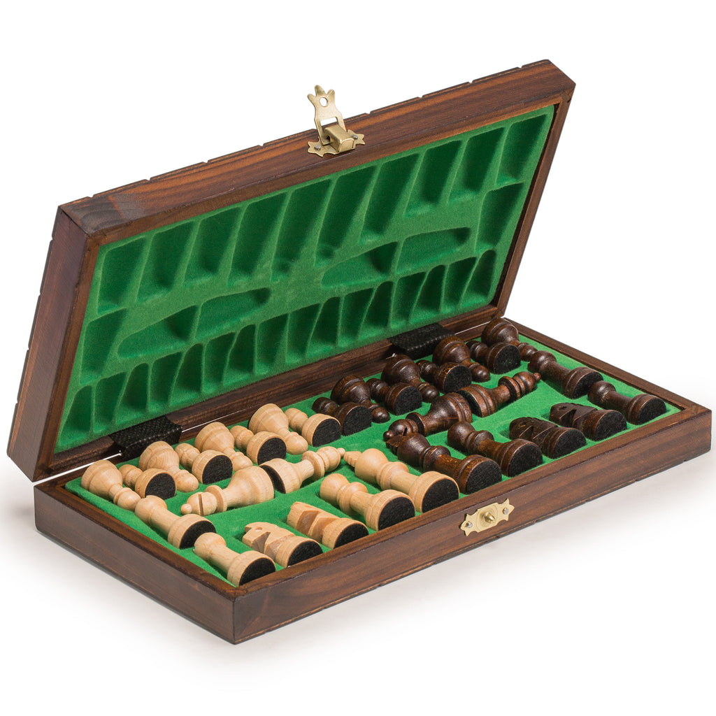 Husaria European International Chess Wooden Game Set - School - 10.6 Inches-Yellow Mountain Imports-Yellow Mountain Imports