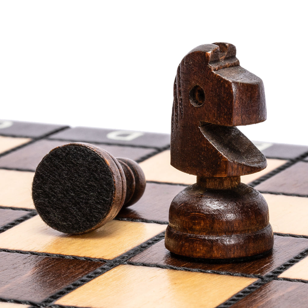 Husaria European International Chess Wooden Game Set - School - 10.6 Inches-Yellow Mountain Imports-Yellow Mountain Imports