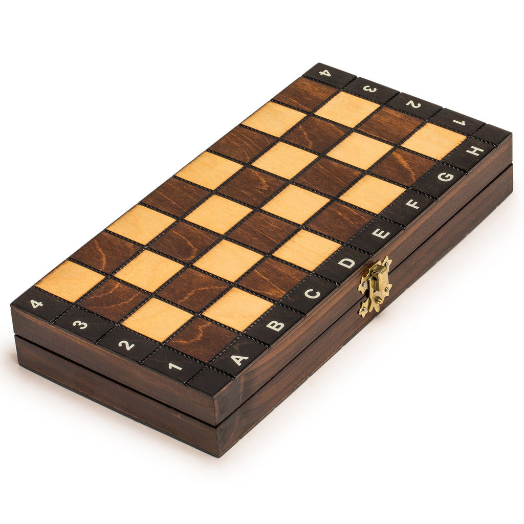 Husaria European International Chess Wooden Game Set - School - 10.6 Inches-Yellow Mountain Imports-Yellow Mountain Imports