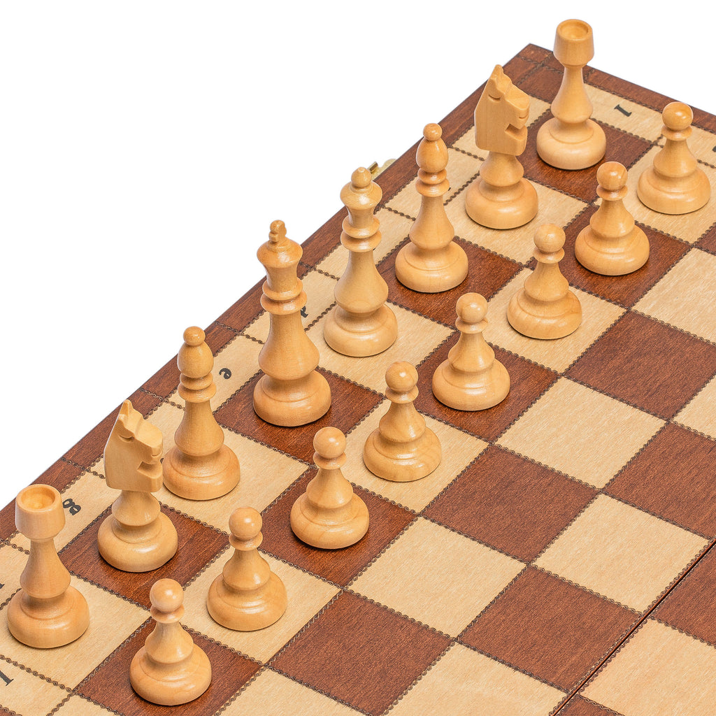 Husaria Large Magnetic Wooden Chess Game Set - 15"-Husaria-Yellow Mountain Imports