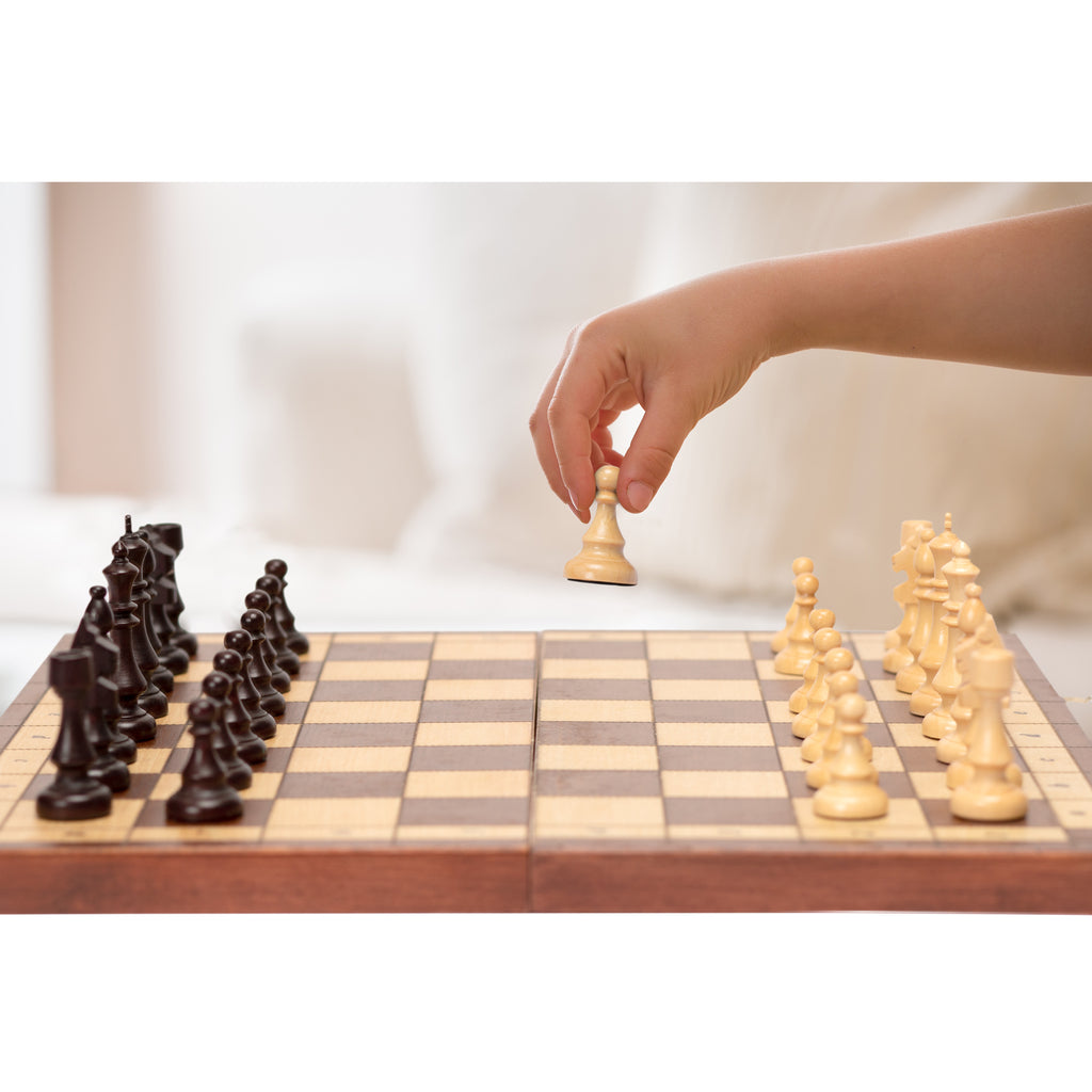Husaria Large Magnetic Wooden Chess Game Set - 15"-Husaria-Yellow Mountain Imports