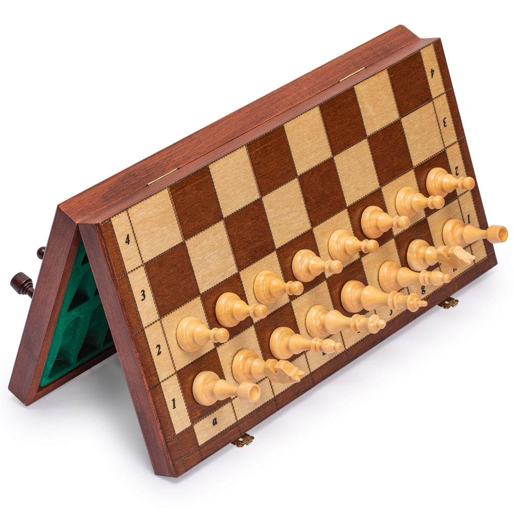 Husaria Large Magnetic Wooden Chess Game Set - 15"-Husaria-Yellow Mountain Imports