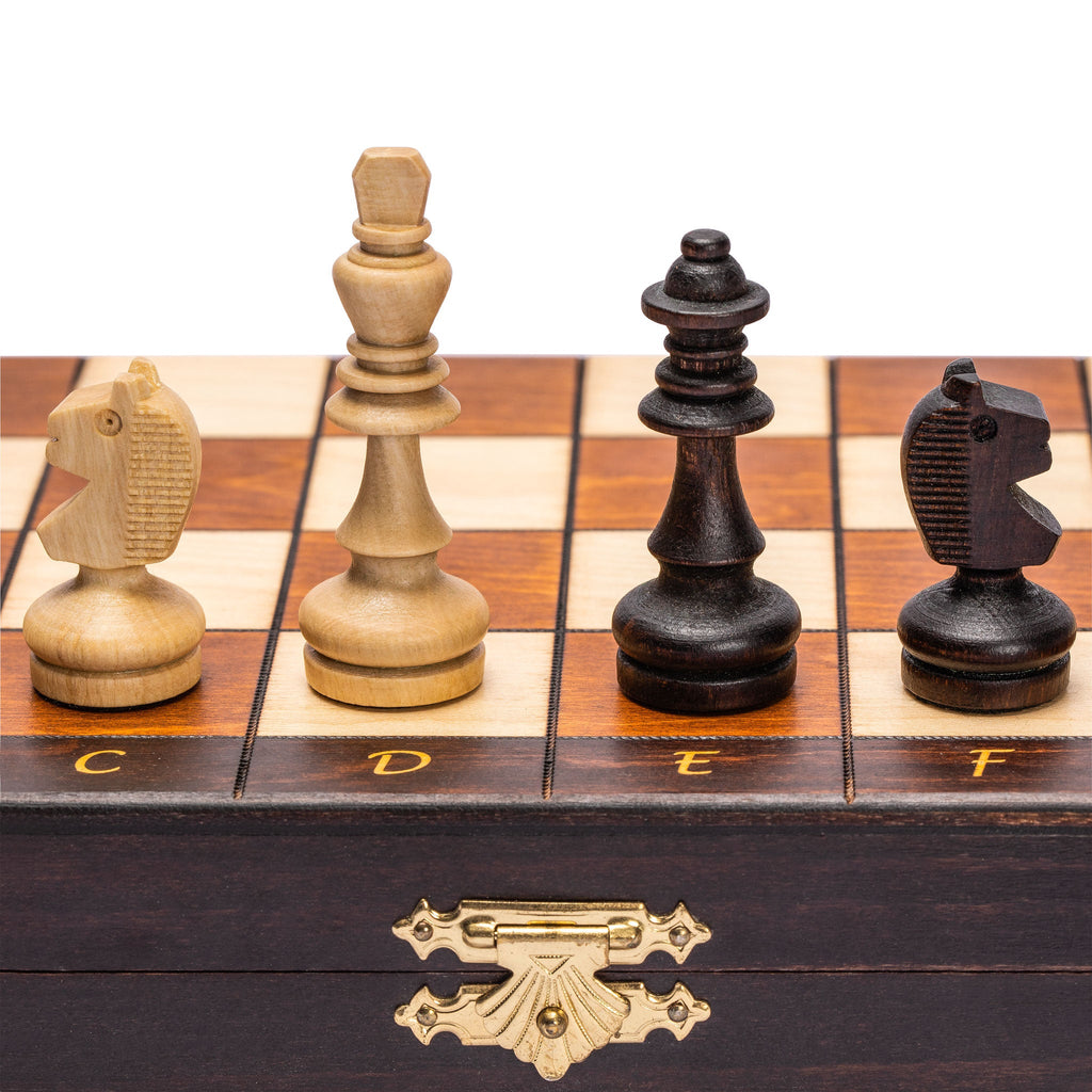 Husaria Magnetic Wooden Portable Travel Chess Game Set - 11"-Husaria-Yellow Mountain Imports