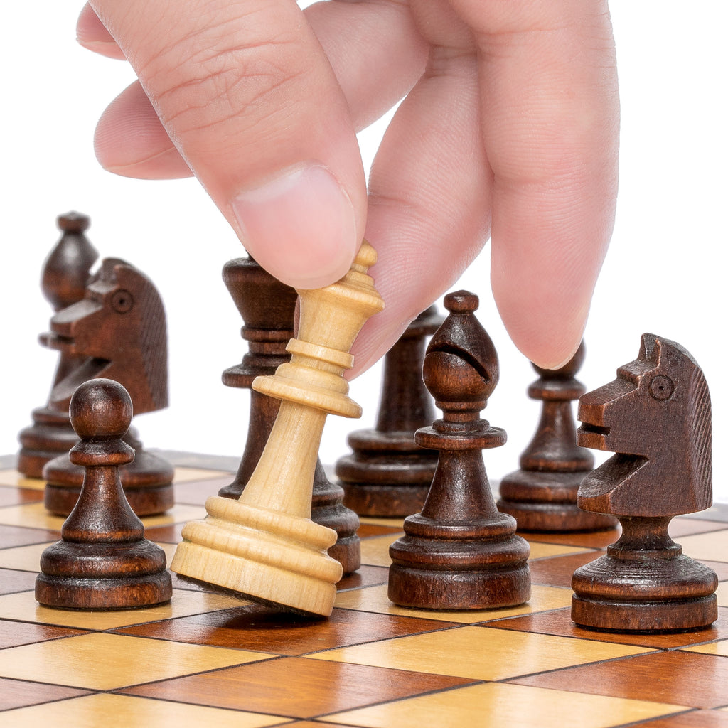 Husaria Magnetic Wooden Portable Travel Chess Game Set - 11"-Husaria-Yellow Mountain Imports