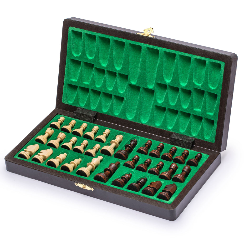 Husaria Magnetic Wooden Portable Travel Chess Game Set - 11"-Husaria-Yellow Mountain Imports