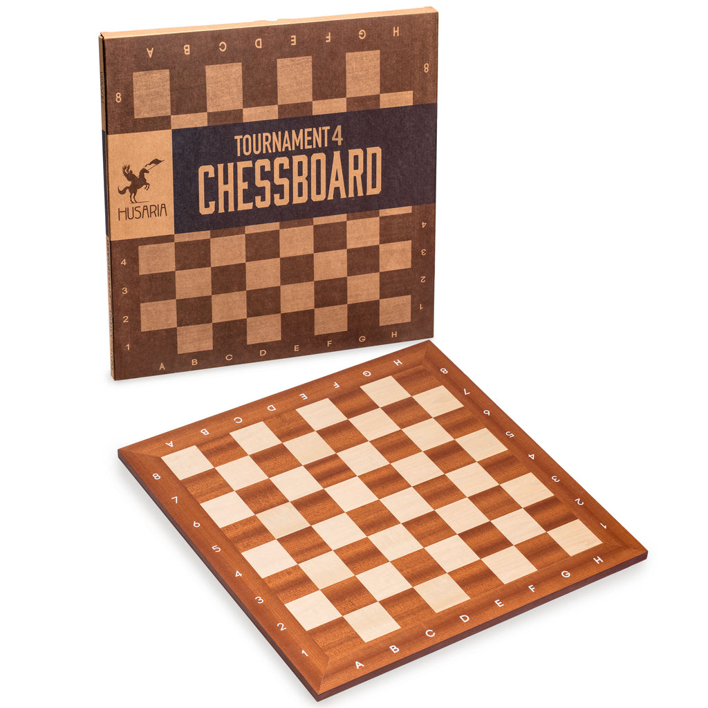 Husaria Professional Staunton Tournament Chess Board, No. 4, 16 Inches-Husaria-Yellow Mountain Imports