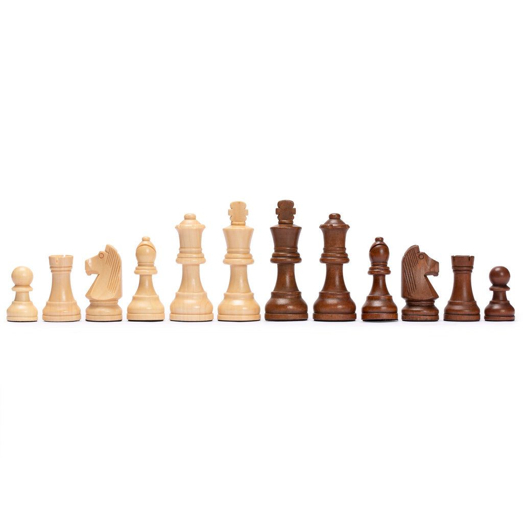 Husaria Professional Staunton Tournament No. 4 Wooden Chess Game Set, 3" Kings-Husaria-Yellow Mountain Imports