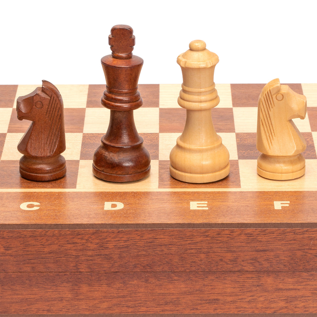 Husaria Professional Staunton Tournament No. 4 Wooden Chess Game Set, 3" Kings-Husaria-Yellow Mountain Imports