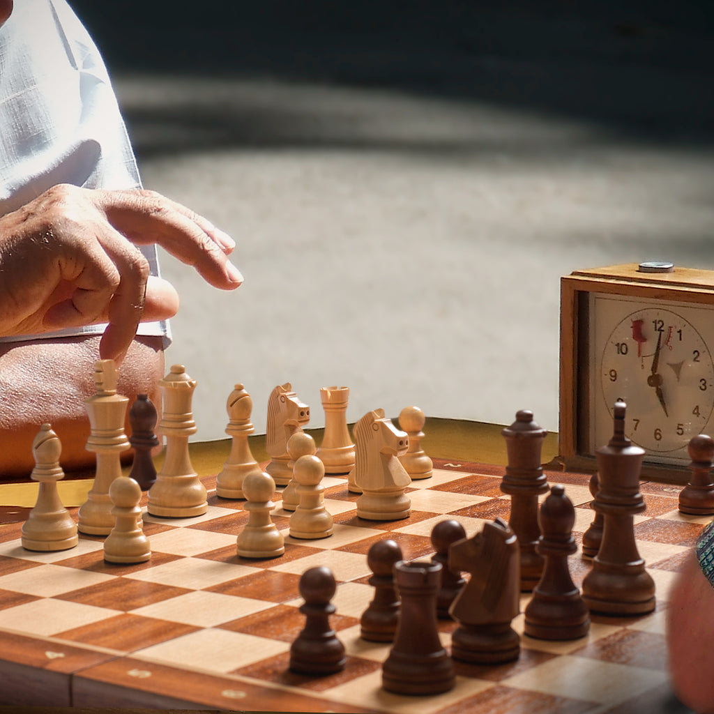 Husaria Professional Staunton Tournament No. 5 Wooden Chess Game Set, 3.6" Kings-Husaria-Yellow Mountain Imports