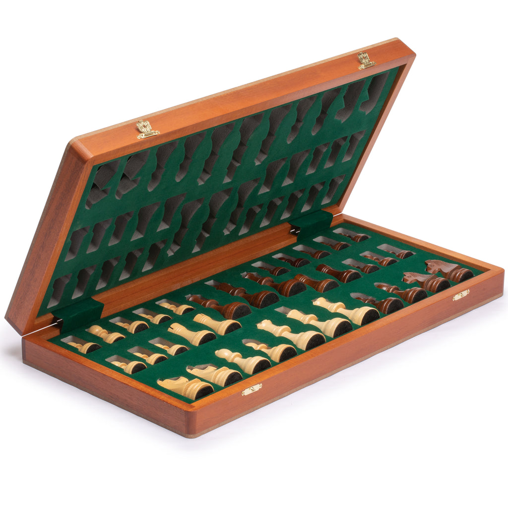 Husaria Professional Staunton Tournament No. 6 Wooden Chess Game Set, 3.9" Kings-Husaria-Yellow Mountain Imports