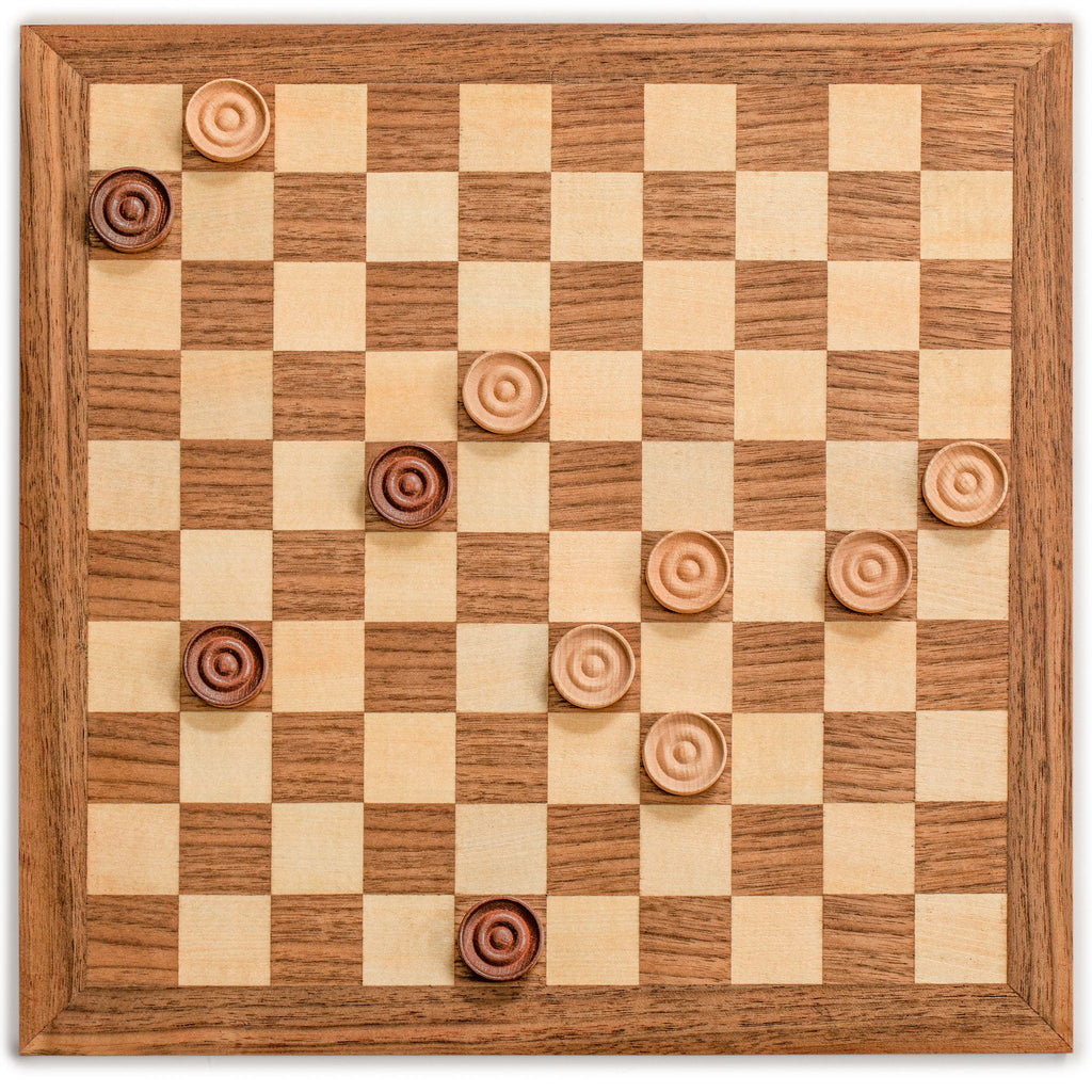 Husaria Reversible Checkers and Draughts Wooden Game Set - 10x10 and 8x8 Board-Husaria-Yellow Mountain Imports