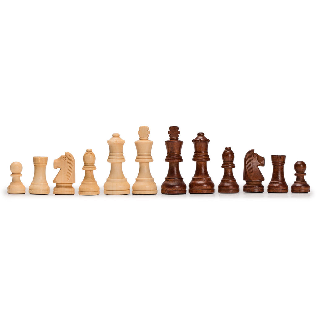 Husaria Staunton Tournament No. 4 Chessmen with 2 Extra Queens and Wooden Box, 3" Kings-Husaria-Yellow Mountain Imports
