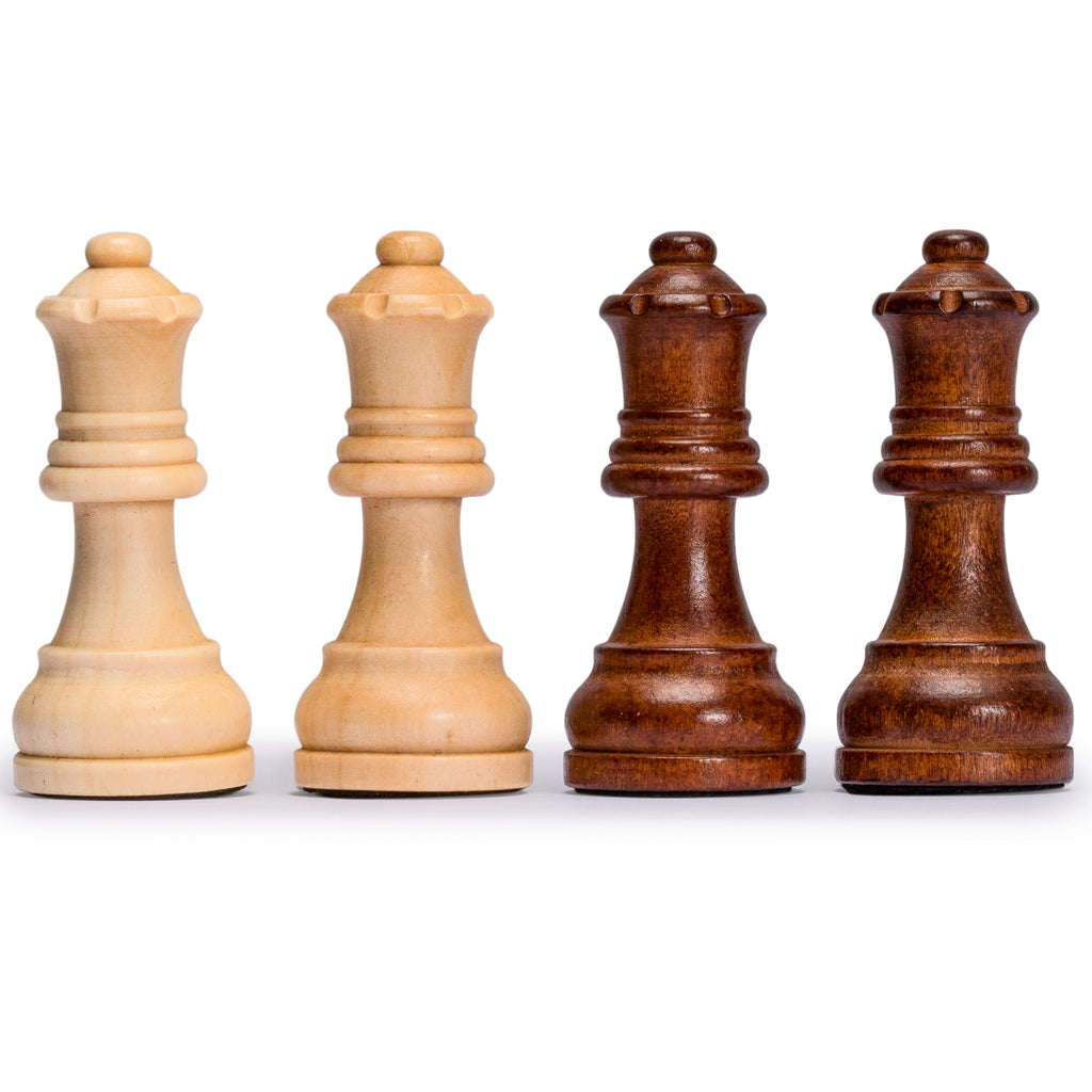 Husaria Staunton Tournament No. 4 Chessmen with 2 Extra Queens and Wooden Box, 3" Kings-Husaria-Yellow Mountain Imports