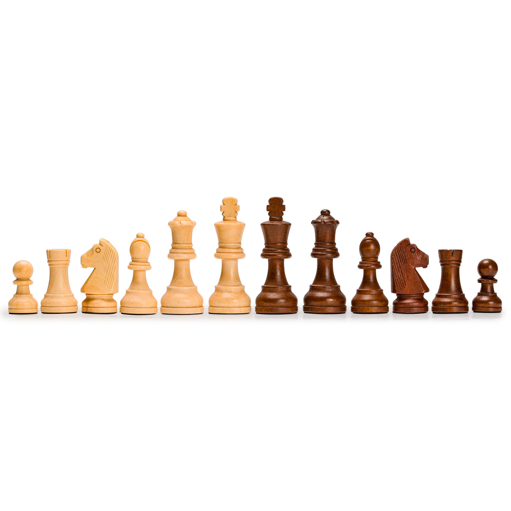 Husaria Staunton Tournament No. 5 Chessmen with 2 Extra Queens and Wooden Box, 3.5" Kings-Husaria-Yellow Mountain Imports