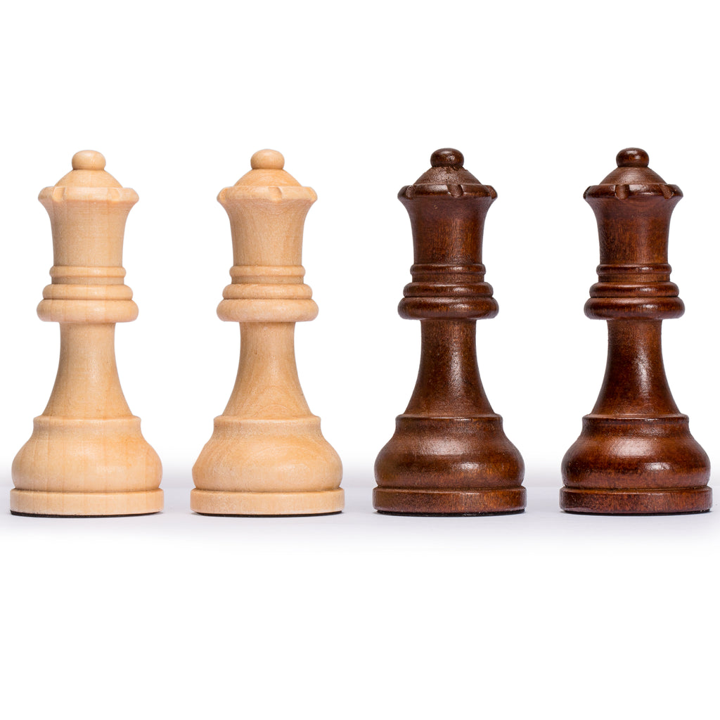 Husaria Staunton Tournament No. 5 Chessmen with 2 Extra Queens and Wooden Box, 3.5" Kings-Husaria-Yellow Mountain Imports