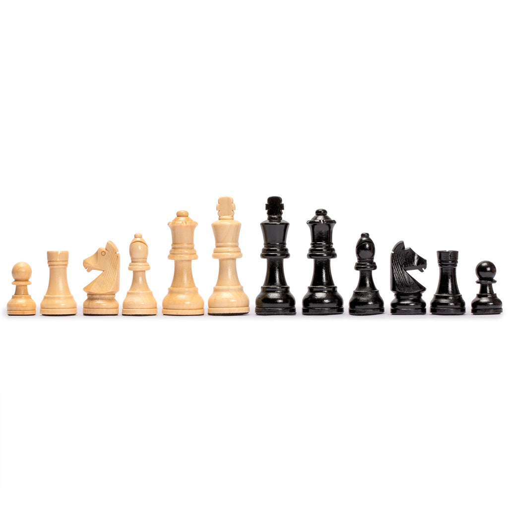 Husaria Staunton Tournament No. 5 Chessmen with 2 Extra Queens and Wooden Box, 3.6" Kings-Husaria-Yellow Mountain Imports