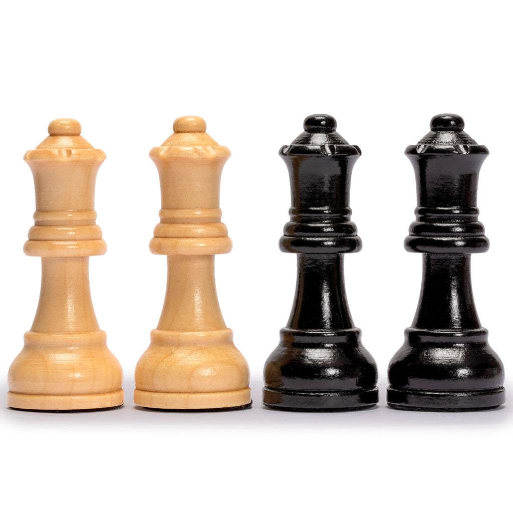 Husaria Staunton Tournament No. 5 Chessmen with 2 Extra Queens and Wooden Box, 3.6" Kings-Husaria-Yellow Mountain Imports