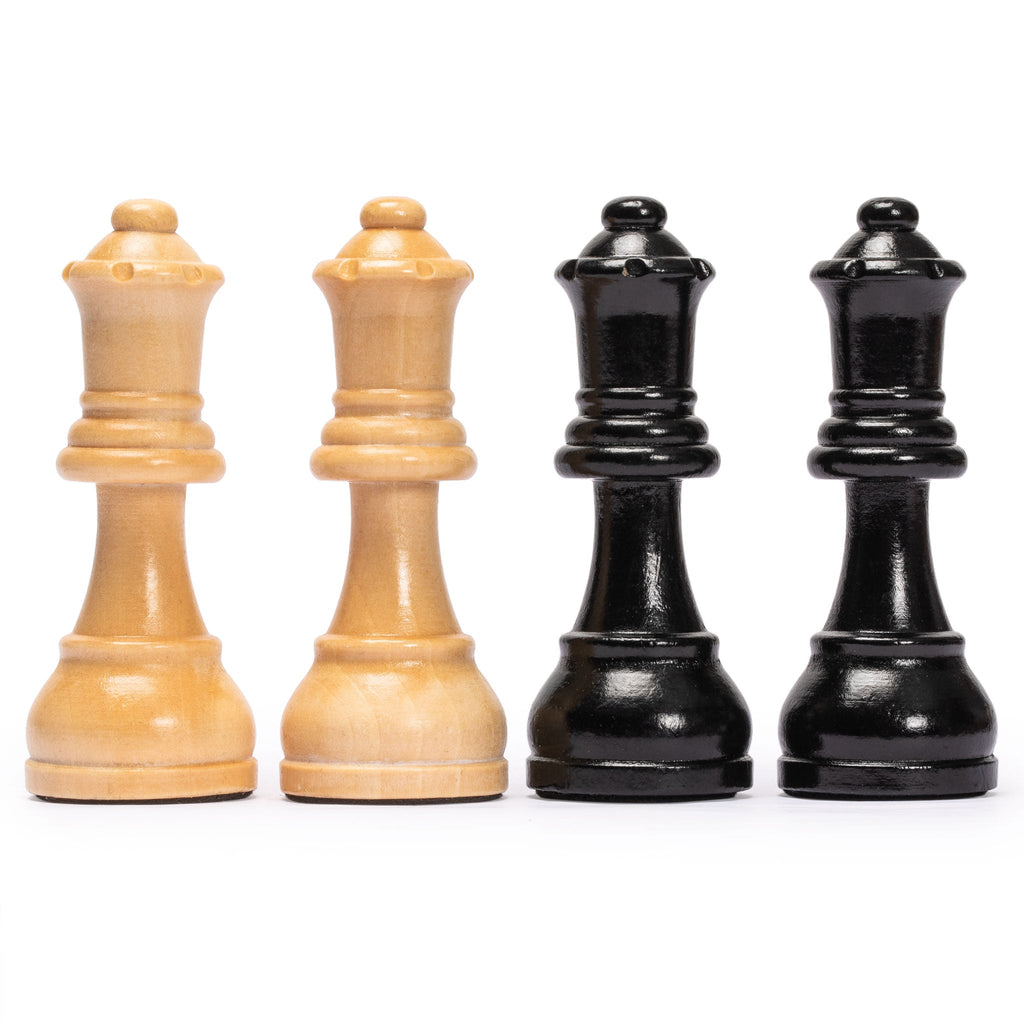 Husaria Staunton Tournament No. 6 Chessmen with 2 Extra Queens and Wooden Box, 3.8" Kings-Husaria-Yellow Mountain Imports