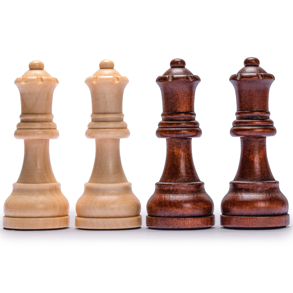 Husaria Staunton Tournament No. 6 Chessmen with 2 Extra Queens and Wooden Box, 3.9" Kings-Husaria-Yellow Mountain Imports