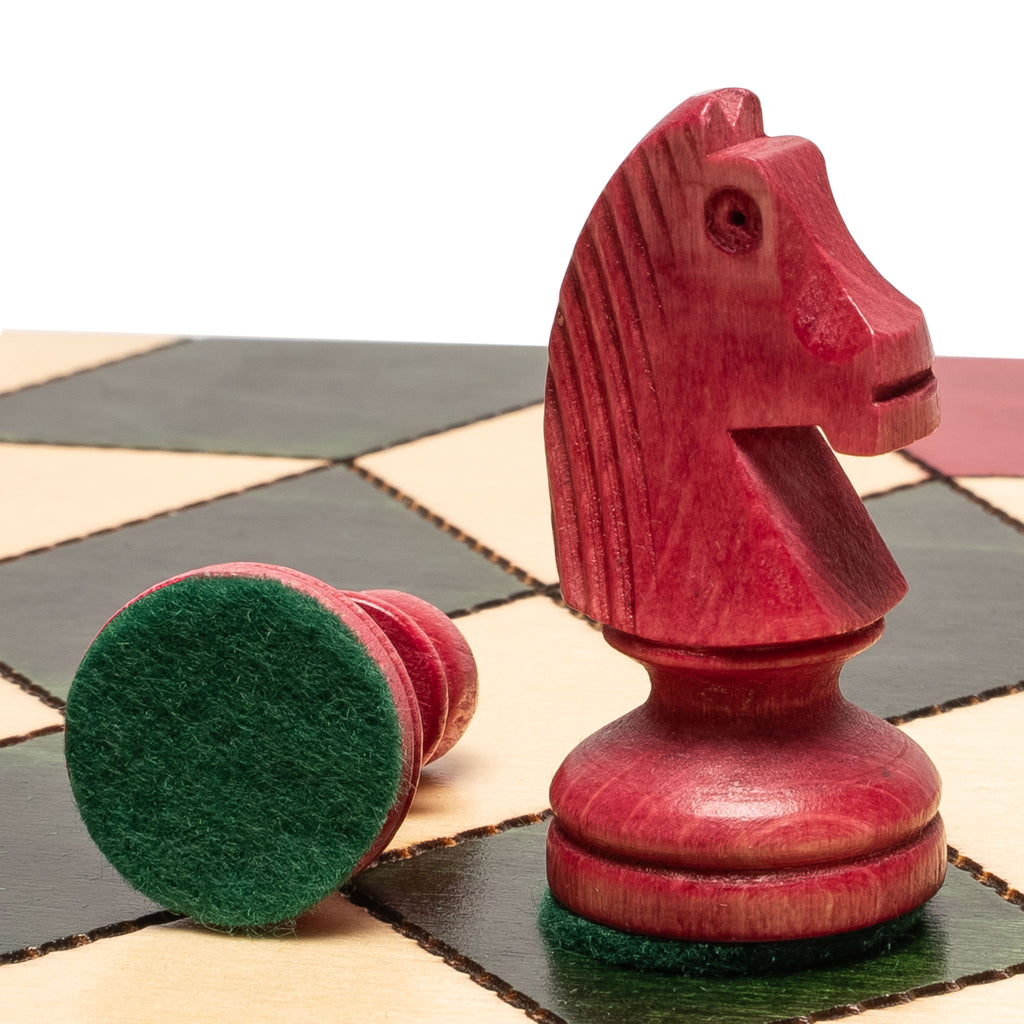 Husaria Wooden Tri-Color Three-Player Chess - 21”-Husaria-Yellow Mountain Imports