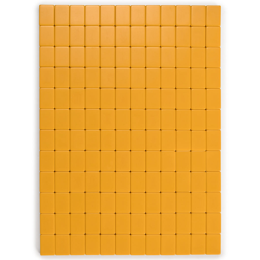 Japanese Riichi Mahjong Set - White and Yellow Standard Size Tiles with Black Vinyl Case - with East Wind Tile, Set of Scoring Sticks, and Dice-Yellow Mountain Imports-Yellow Mountain Imports