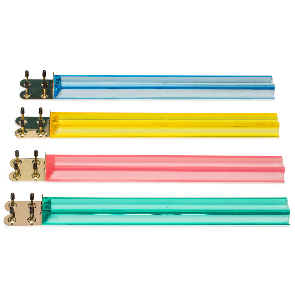 Jewel Tone Multi-Color Acrylic Mahjong Racks, 18" - Set of 4-Yellow Mountain Imports-Yellow Mountain Imports