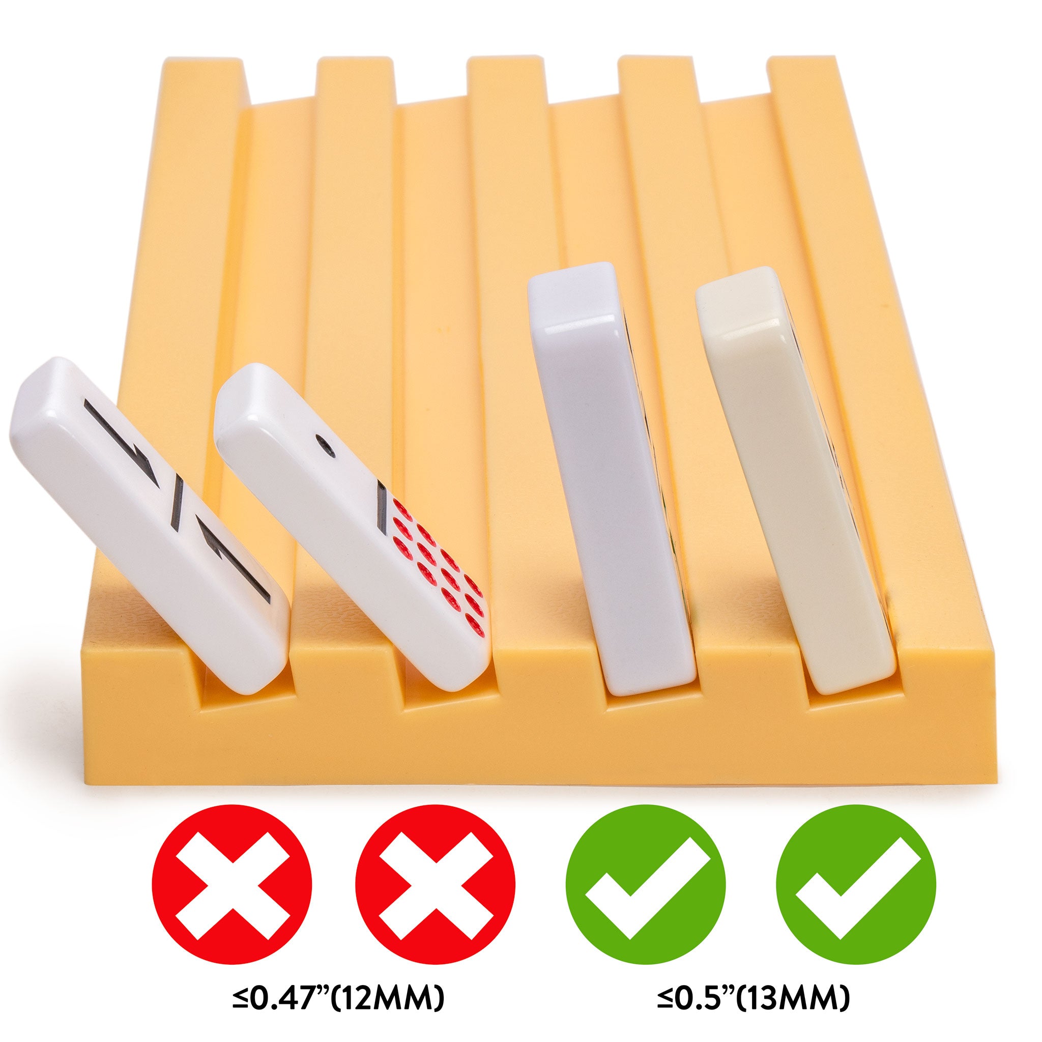Jumbo Tournament Sized Domino Racks - Set of 4 – Yellow Mountain
