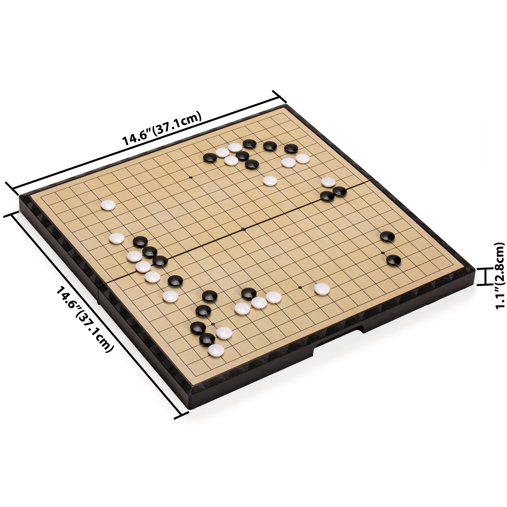 Large Magnetic 19x19 Go Game Set Board (14.6