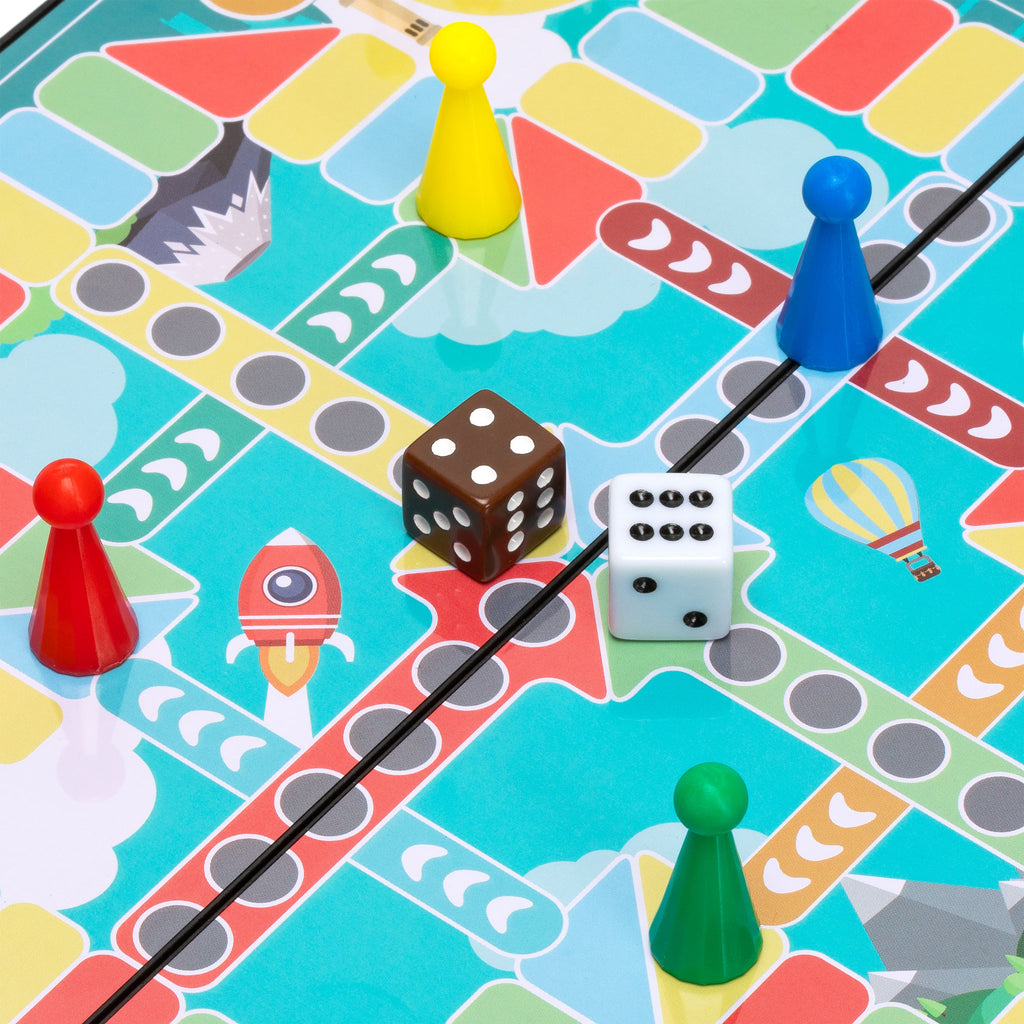 Ludo Magnetic Folding Travel Board Game Set - 8"-Yellow Mountain Imports-Yellow Mountain Imports