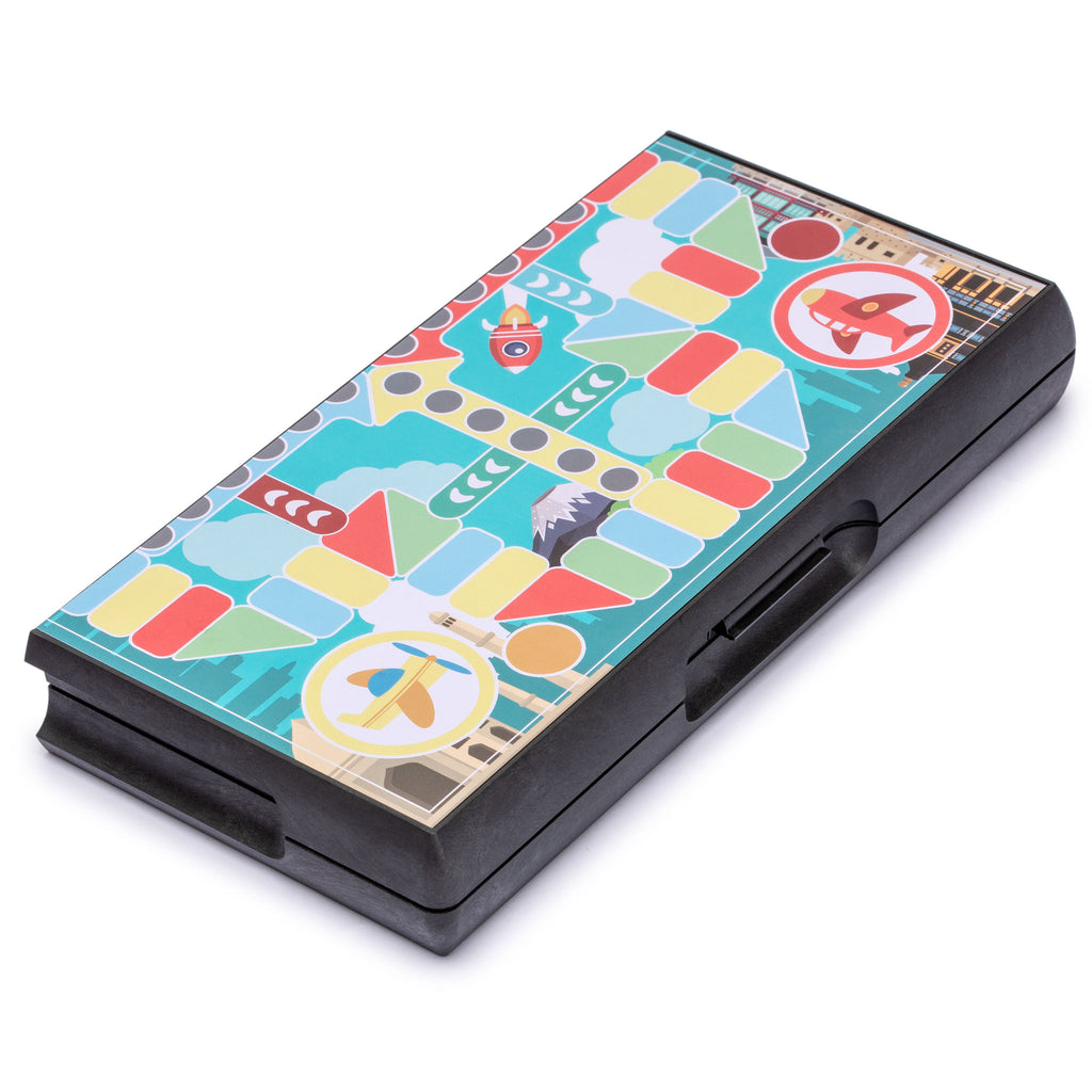 Ludo Magnetic Folding Travel Board Game Set - 8"-Yellow Mountain Imports-Yellow Mountain Imports