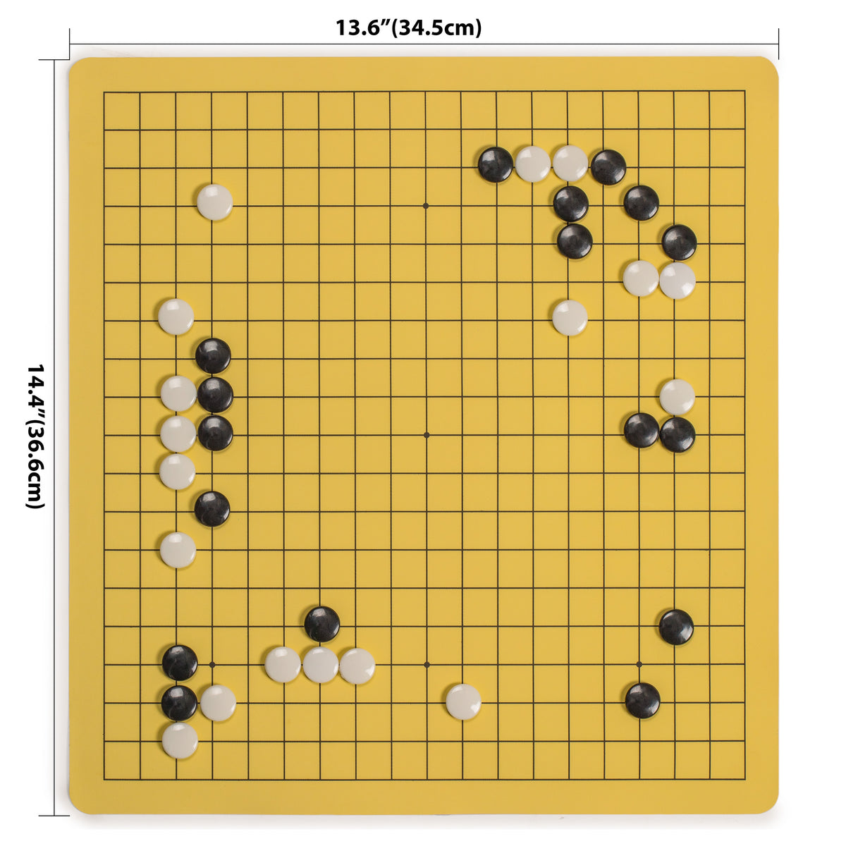 Magnetic 19x19 Roll-up Go Game Set Board (14.4 x 13.6