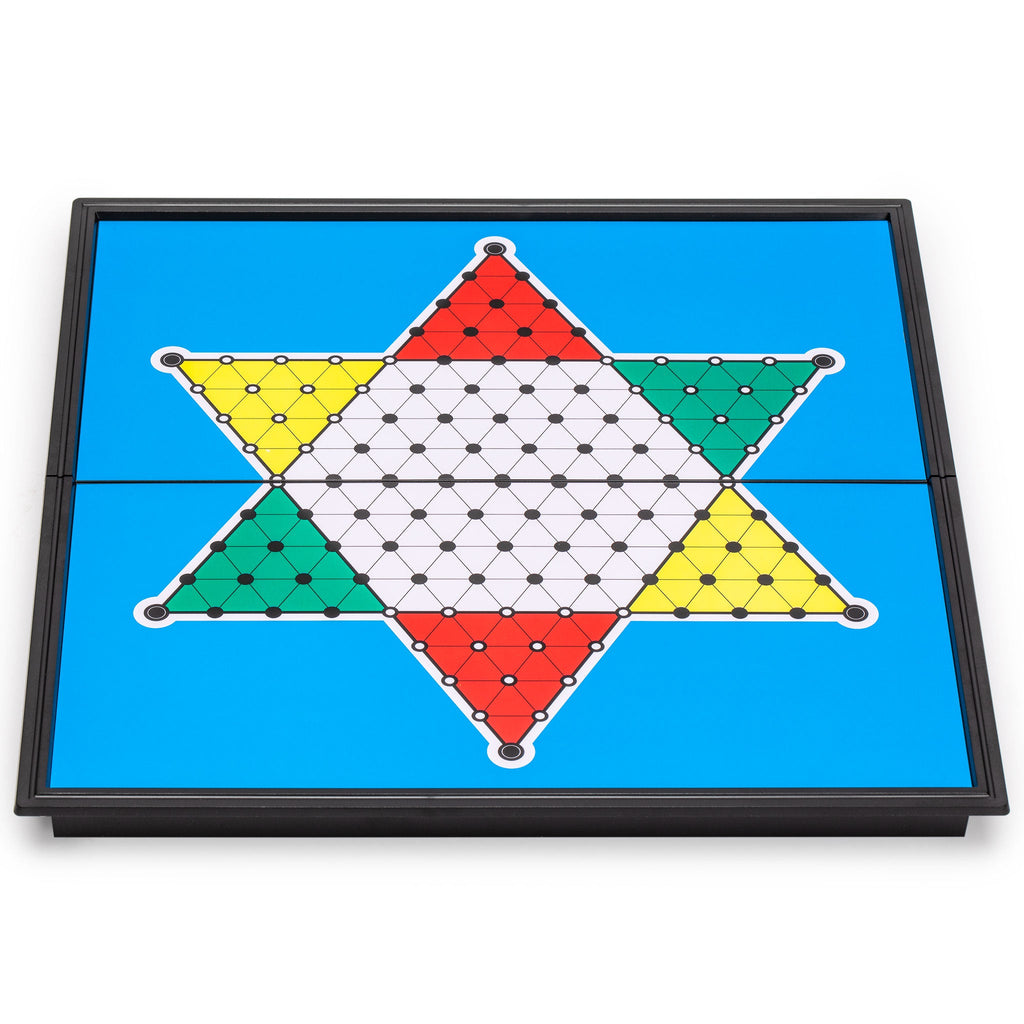Magnetic Chinese Checkers Halma Travel Set, 9.8"-Yellow Mountain Imports-Yellow Mountain Imports